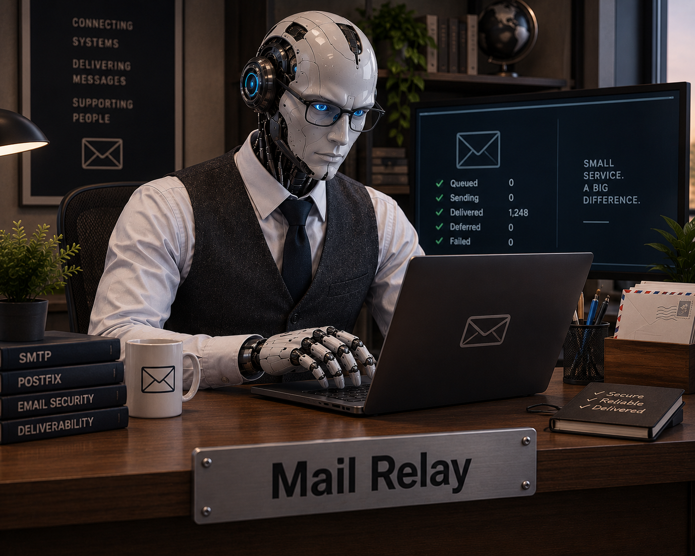 Setting up a mail relay for self-hosted services under Docker